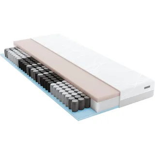 Taschenfederkernmatratze myNap Premium Matratze,Testsieger Stiftung Warentest 10/2023, Note 1,6, Schlaraffia, 19 cm hoch, Härtegrad 3, in 90x200 und weiteren Größen erhältlich! weiß 120 cm x 200 cm x 19 cm