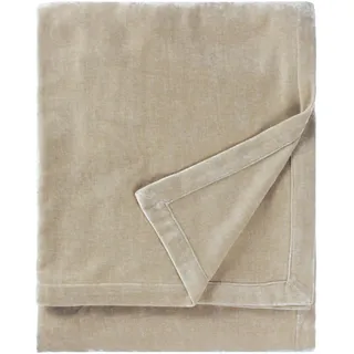 Yard Heavy Chenille Throw – Luxuriöse, weiche Samt-Dekodecke für Bett oder Sofa (Leinen – 150x200cm)