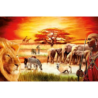 Ravensburger 17056 - Puzzle, Fierezza du Massai, 3000 Teile