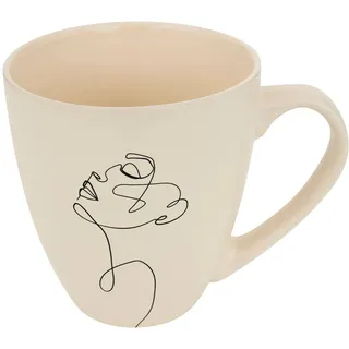 Tasse Gesicht L14,7xp10,8xh11,8cm -