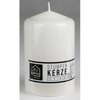 New Home Stumpenkerze 6 Stück Stumpenkerzen 12x7,8cm je 50h Brenndauer Weihnachten