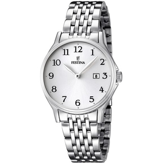 Festina Damen Analog Quarz Uhr mit Edelstahl Armband F16748/1