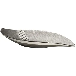 Gilde Dekoschale Bridgetown S-Form Ø48,5cm - grau|silber