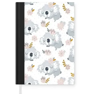 MuchoWow Notizbuch Design - Blumen - Tiere, Notebook, Notizblock a5, Tagebuch, Journal Liniert
