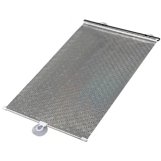 Saugnapf Sonnenschutz Rollos Ohne Bohren,Einziehbare Verdunkelungsrollos Für Fenster,Temporäre Jalousien,Tragbare Wärmeisolierte Sichtschutzvorhänge,Dachfenster Rollo,Silver-45×125cm(17.7*49.2in)