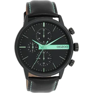 Oozoo Timepieces Herren Uhr | Armbanduhr Herren mit Lederarmband | Hochwertige Uhr für Männer | Edle Analog Herrenuhr in rund | C11229