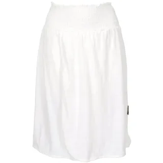 Guru-Shop Minirock Rock aus Bio-Baumwolle, Yogarock im Wickellook,.. alternative Bekleidung weiß S