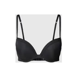 Schalen-BH mit Spitze, Black, 75C