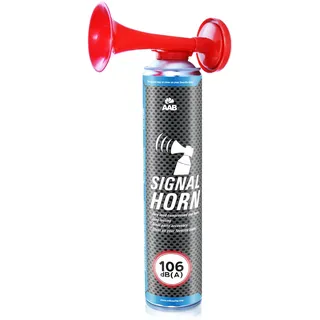 AABCOOLING AAB Signal Horn – Laut Drucklufthorn 106 dB(A), Fussball Fanartikel Mit Nicht Brennbarem Gas, Fanfare, Gaströte, Stadion Signalhorn, Drucklufthupe, Pressluft Tröte