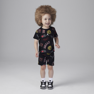 Jordan 2-teiliges Shorts-Set für Kleinkinder - Schwarz, 4T