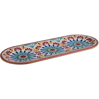 APS Arabesque Teller 38 x 15,5 cm blau