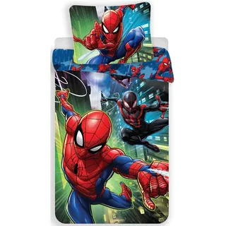 Jerry Fabrics Spiderman Mehrfarbig Baumwolle 135 x 200 cm + 70 x 90 cm