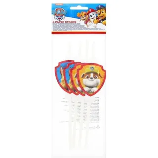 Paw Patrol 4 Trinkhalme