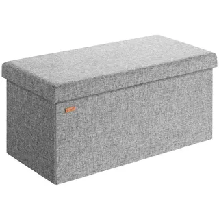 DEUBA Sitzbank Polsterbank Grau 80 x 40 x 40 cm