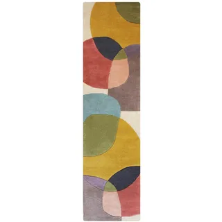 KADIMA DESIGN AIRE Wollteppich 60 x 230 cm Bunt