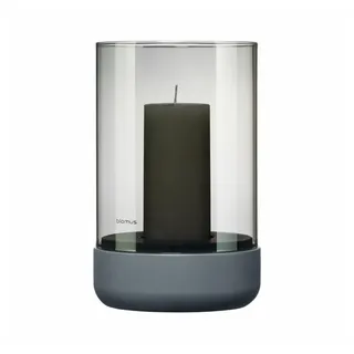 BLOMUS Windlicht Calma Glas Grau