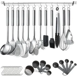Küchenutensilien Set 38-teilig Edelstahl Kochgeschirr