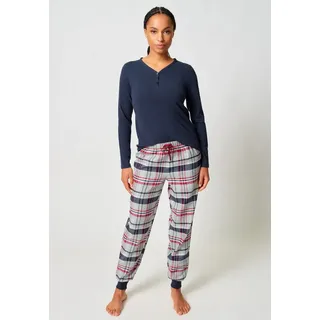 SKINY Night In Skiny Flanell Pyjama Blau 36