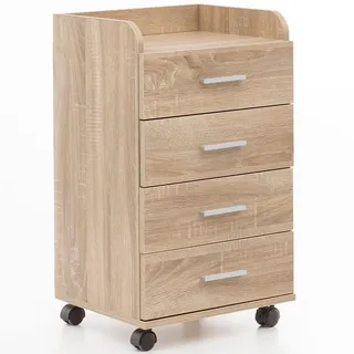 KADIMA DESIGN WL5.749 Rollcontainer 40 x 70,5 x 33 cm braun