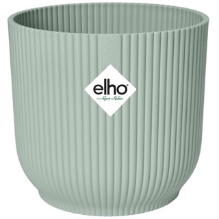 elho Vibes Fold Rund Mini 9 Pflanzentopf - Blumentopf für Innen - 100% recyceltem Plastik - Ø 9.3 x H 8.8 cm - Grün/Sorbet Grün