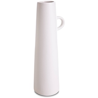 Vase 35,4 cm Porzellan Weiß