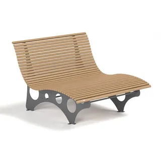 Home Deluxe Wellenliege NIRA Teak