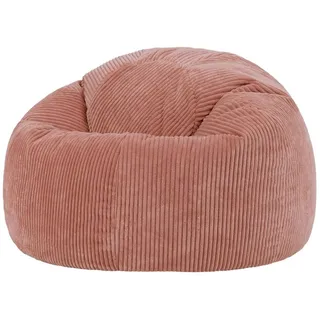 icon Sitzsack Sitzsack Erwachsene aus Cord flauschig „Kingston“, 85x50cm, Made in Germany, für Erwachsene & Kinder, mit Füllung rosa
