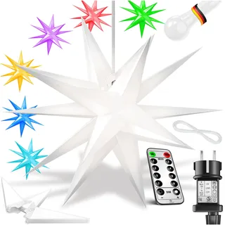 Kesser Leuchtstern 3D LED 60 cm Innen/Außen bunt