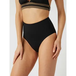 High Waist Bikini-Slip mit Shaping-Effekt Modell 'Thalassa', Black, S
