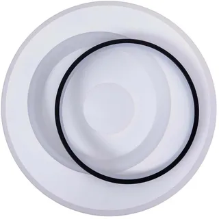 NÄVE LED-Deckenlampe Malea. weiß/schwarz, Metall, Ø 49 cm,