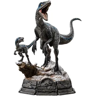 Iron Studios Statue Art Scale 1/10 Blue and Beta Deluxe Jurassic World: Dominion 20 cm