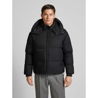 Steppjacke mit Zweiwege-Reißverschluss, Black, 48