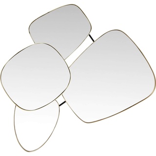 Kare Design Spiegel Shapes, Wandspiegel gold, Schminkspiegel, Dekospiegel gold, (H/B/T) 130x105 cm