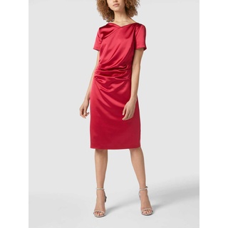 Swing Cocktailkleid aus Satin, Bordeaux, 36