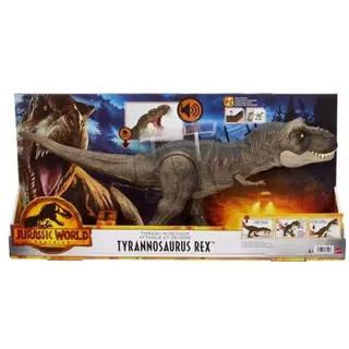Mattel Jurassic World Thrash ’N Devour Tyrannosaurus Rex, ca. 55 cm lang und ca. 22 cm hoch