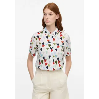 Eterna Bluse REGULAR FIT in weiß/mehrfarbig | Gr.: 42