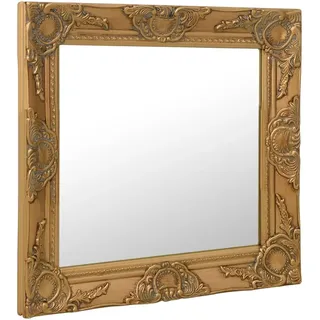 vidaXL Wandspiegel im Barock-Stil 50 x 50 cm Golden