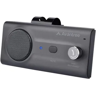 Avantree CK11 - Bluetooth Freisprecheinrichtung fürs Auto, Auto Power | Auto Power per Bewegungssensor, Sonnenblenden-Clip, 2-W-Lautsprecher, Sprachsteuerung und 18 Std. Akkulaufzeit