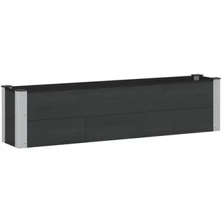 vidaXL Hochbeet 150 x 30 x 36 cm Schwarz