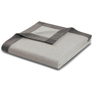 Wolldecke BIEDERLACK "Prado" Wohndecken Gr. B/L: 150 cm x 210 cm, grau (grey) Wolldecken