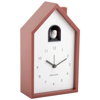 Karlsson Uhr mit Kuckuck 12,0 cm 12 x 20 x 6 rot
