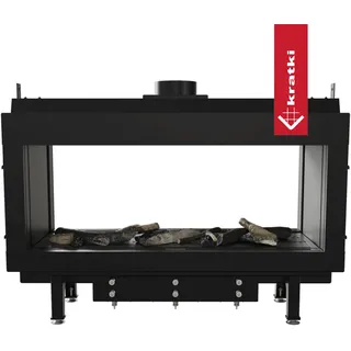 Gaskamin KRATKI LEO 100 Raumteiler Erdgas Ø 100/150 8,3 kW