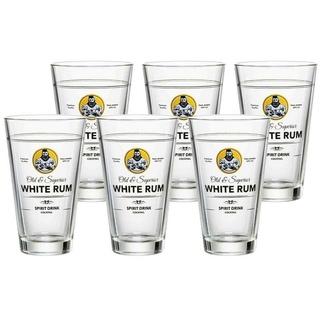 Ritzenhoff & Breker Longdrinkglas SPIRITS White Rum Becher 330 ml 6er Set, Glas weiß