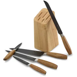 Echtwerk Messerblock, Akazie, Holz, Akazie, Kochen, Küchenmesser, Messersets