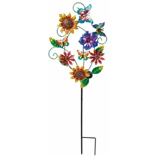 Hochwertiger Solar-LED-Gartenstecker "Schmetterlingswelt"