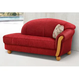 Home affaire Ottomane Milano, bequemes solitär Sofa im Landhaus-Stil, B/T/H 181/79/83cm rot