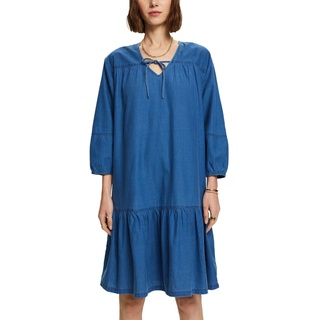ESPRIT Damen 073EE1E304 Kleid, 400/NAVY, 36 - 36