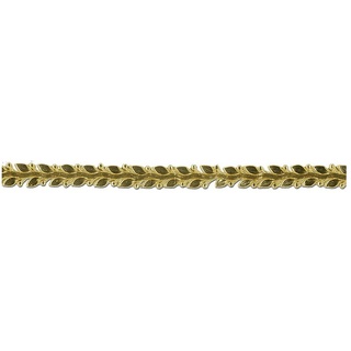 MEYCO Hobby Modelliermasse Verzierwachs-Blätterborte, gold, 25cmx12mm