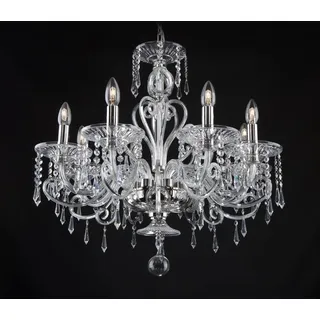 JVmoebel Kronleuchter Kristall-Deckenlampe Elite Bohemia mit elegantem Design, Transparent-Amber, Made in Europa weiß