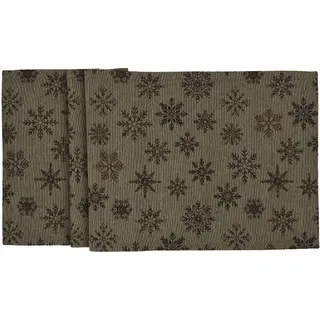 Tischläufer Cristallo Buio 50 × 140cm Schneeflocken